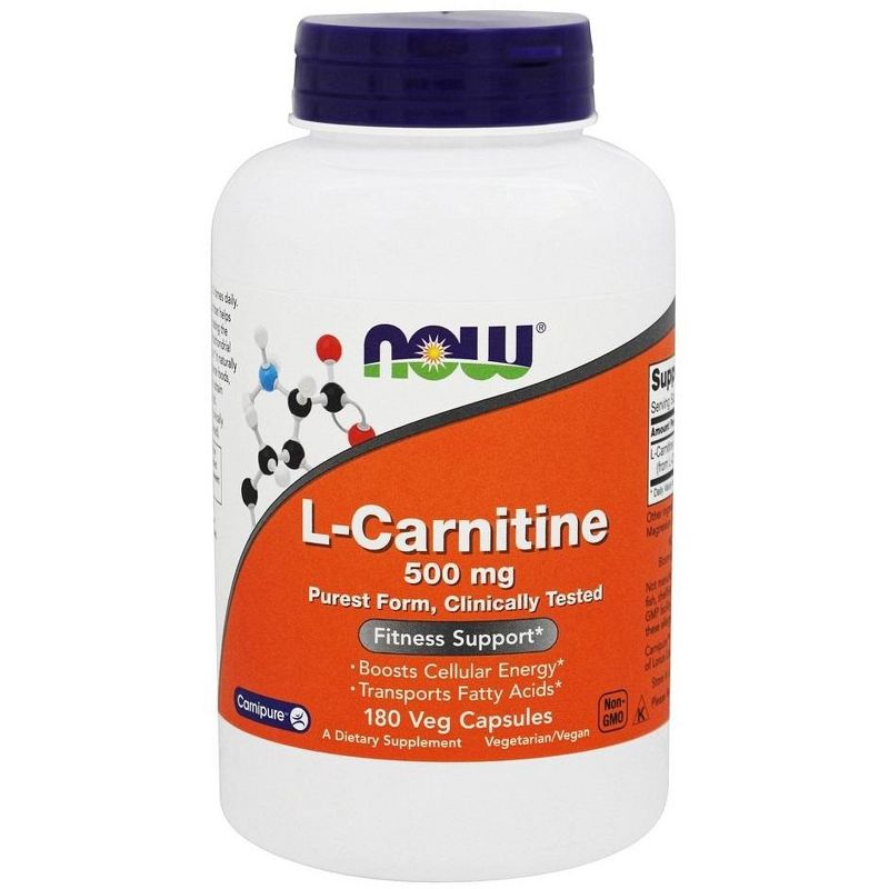 NOW Foods L-Carnitine 500 mg.  -  180 Count