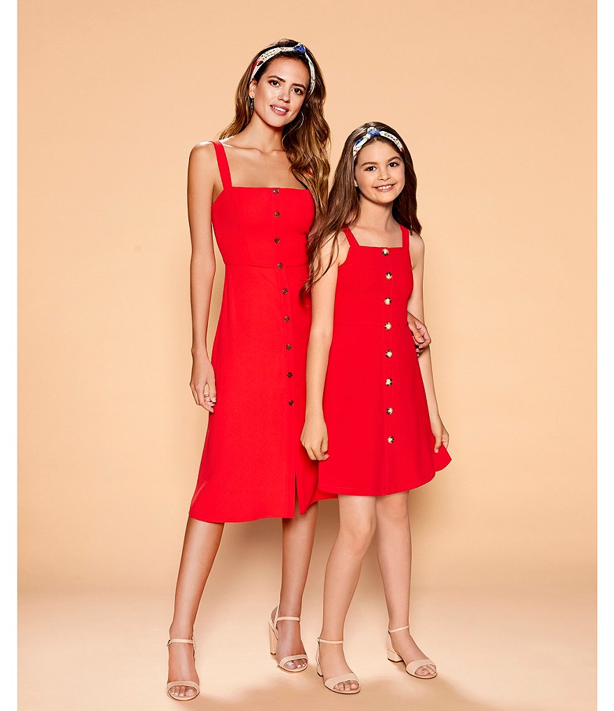 GB Girls' Block-Girl Microfiber Ankle-Strap Block-Heel Dress Sandals (Youth)