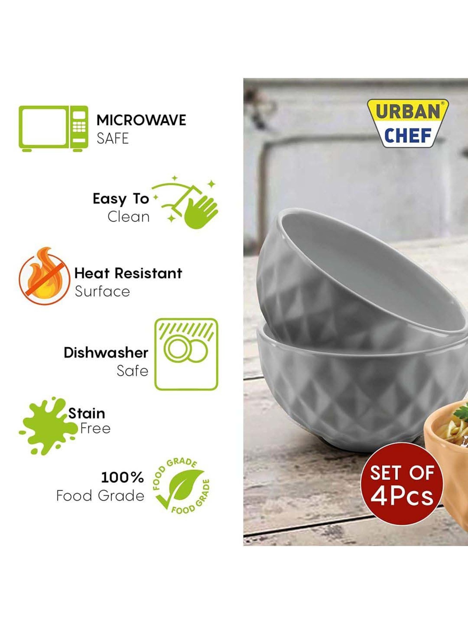 BlackCarrot Black & White Ceramic Dip Bowls Set of 2