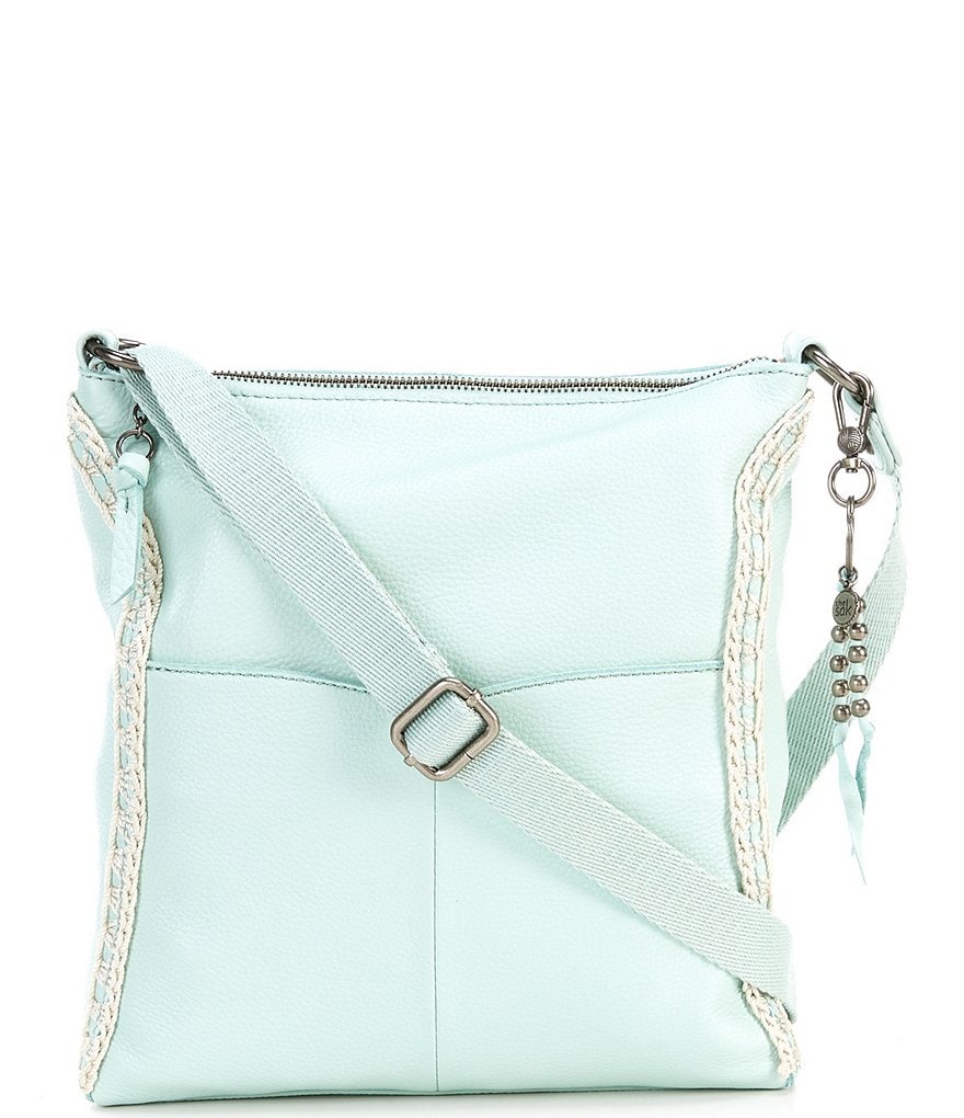 The Sak Lucia Leather Hand-Crochet Crossbody Bag