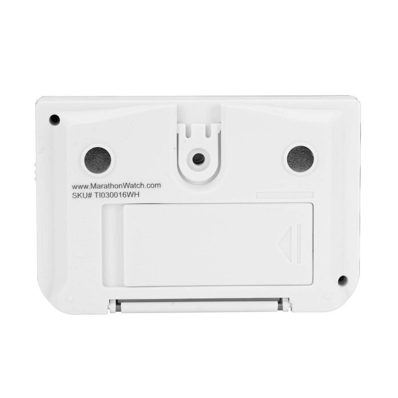 Marathon Housewares Large Display Digital Timer with Adjustable Volume - White