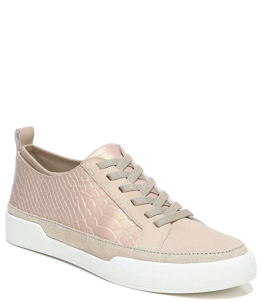 27 EDIT Naturalizer Valarie Snake Print Leather Lace-Up Sneakers