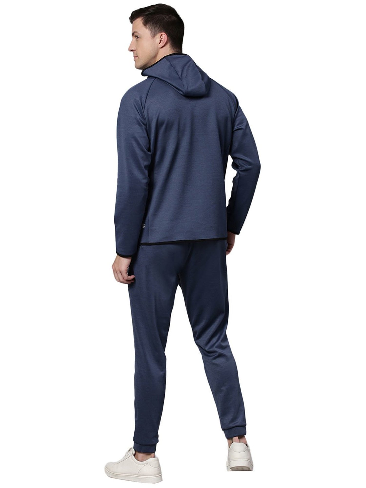 Slowave Navy Regular Fit Tracksuits