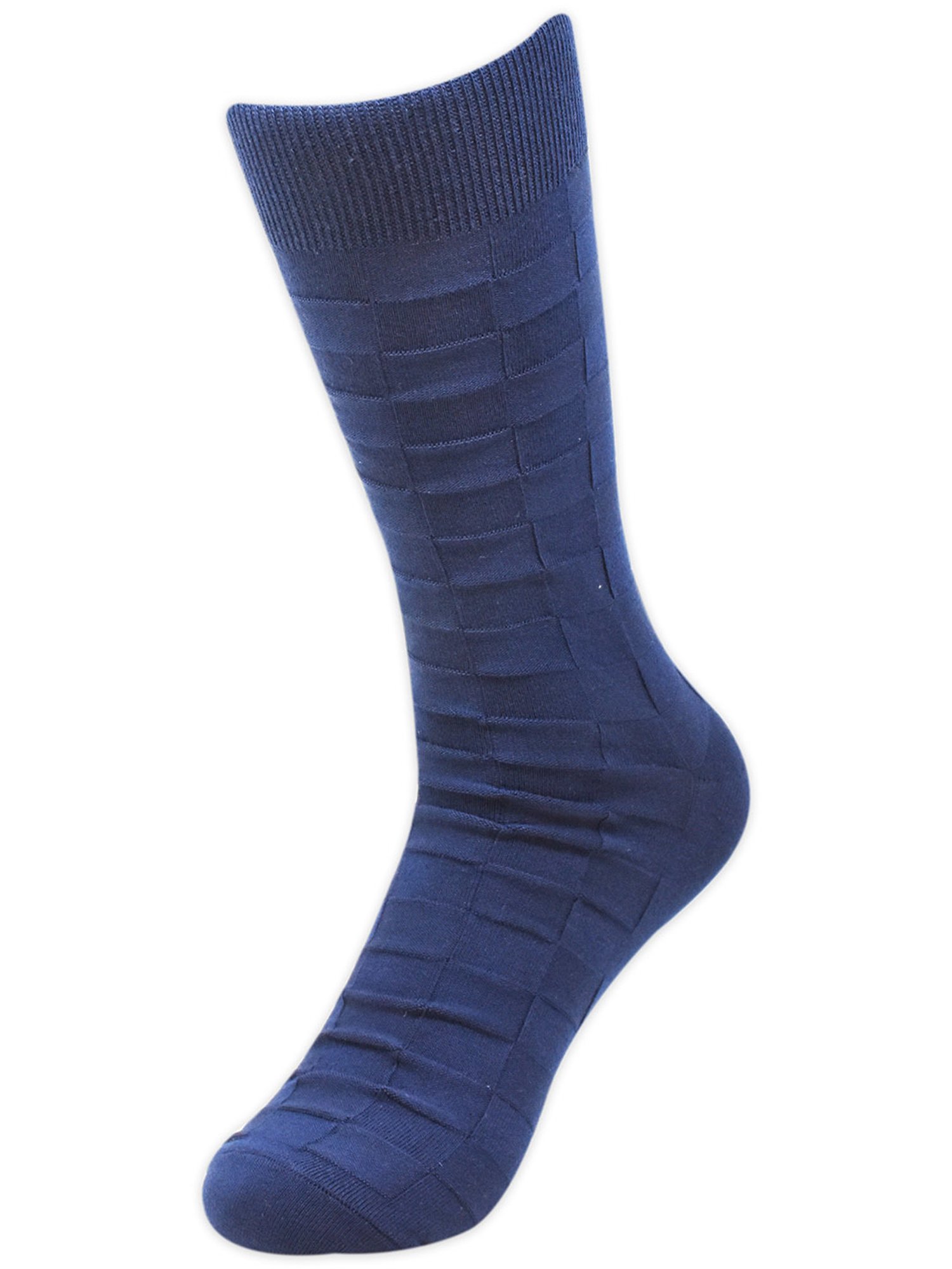 BALENZIA Multicolor Self Design Crew Length/Calf Length Socks - Pack of 6