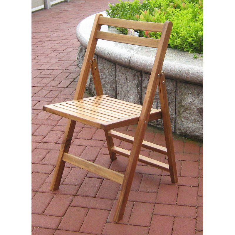 Acacia Folding Dining Chairs Set of 4 - Merry Products