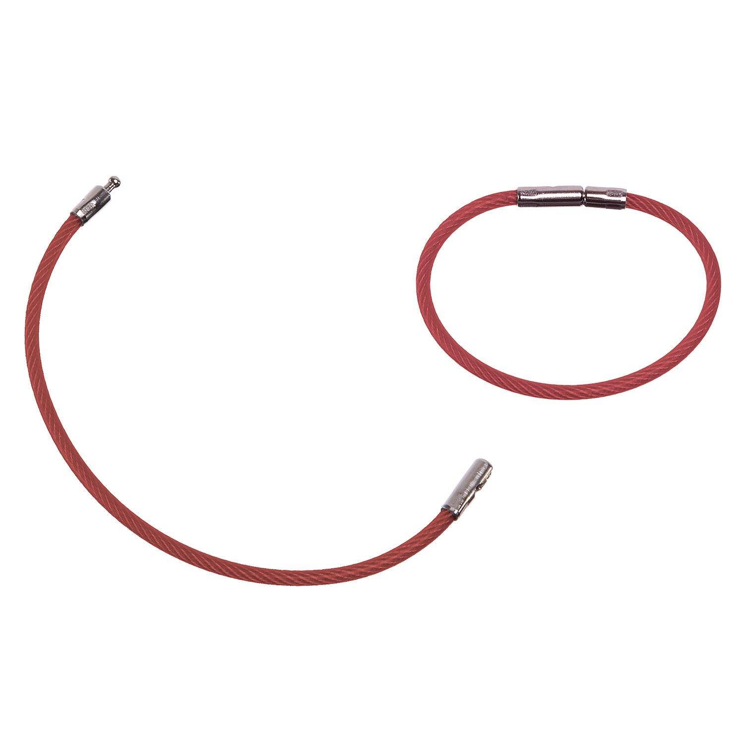 Aeroflex - 5" Red Steel Key Ring (10 Pack)