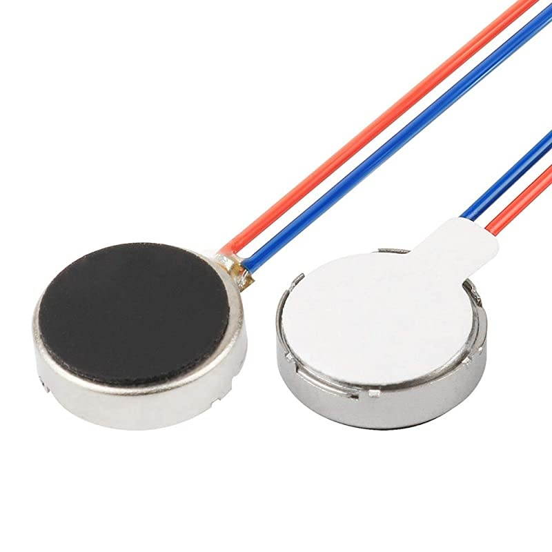 DC 3V 12000RPM Two Wired 10mm x 3mm Coin Cell Phone Vibration Motor 6PCS