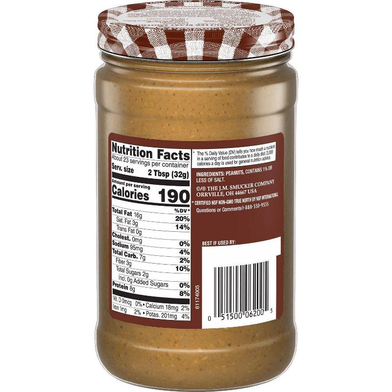 Smucker's Natural Crunchy Stir Peanut Butter - 26oz