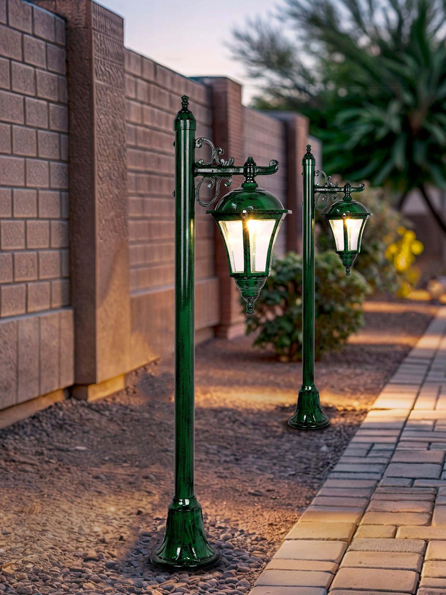 Pure Home and Living Grey Glass Trophy Shaped Table Lamp Stand