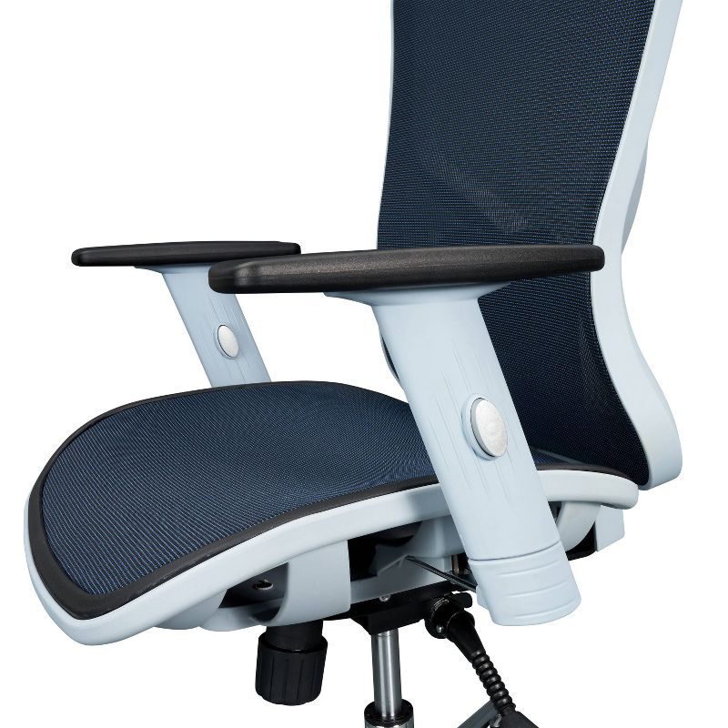 High Back Executive Mesh Office Chair Blue - Techni Mobili