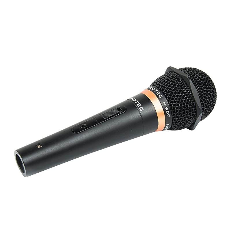 Premium Vocal Dynamic Handheld Microphone with 19ft Detachable XLR Cable and ON/Off Switch (Metal Black) (H-W07)