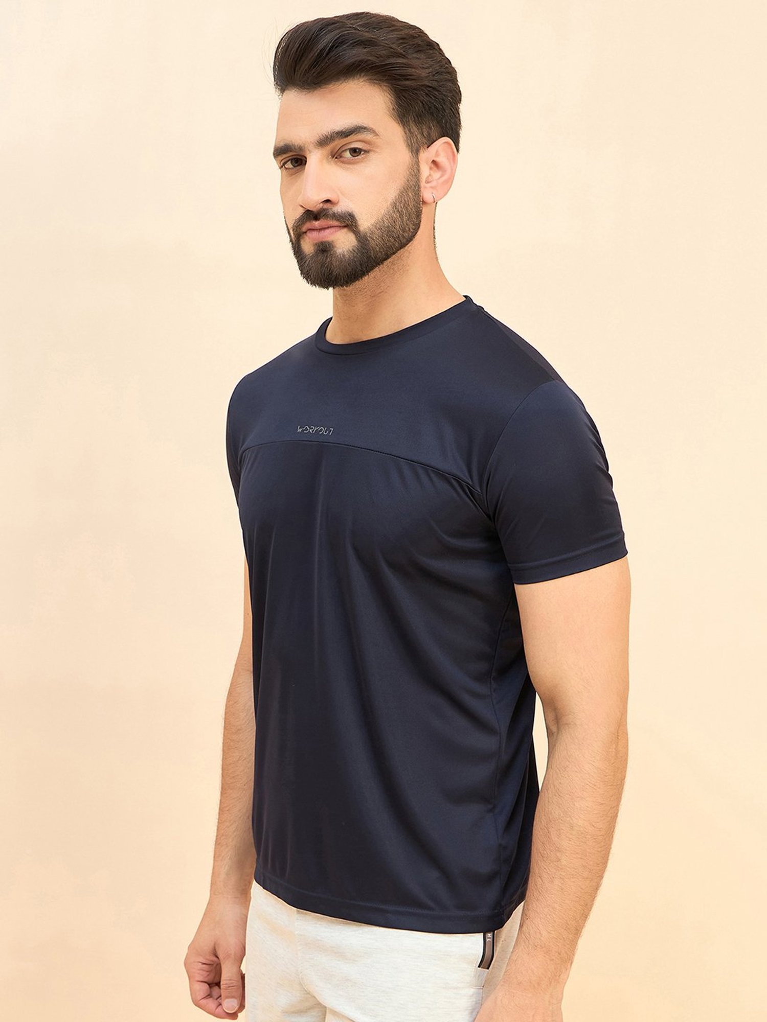 Sweet Dreams Navy Regular Fit Crew T-Shirt