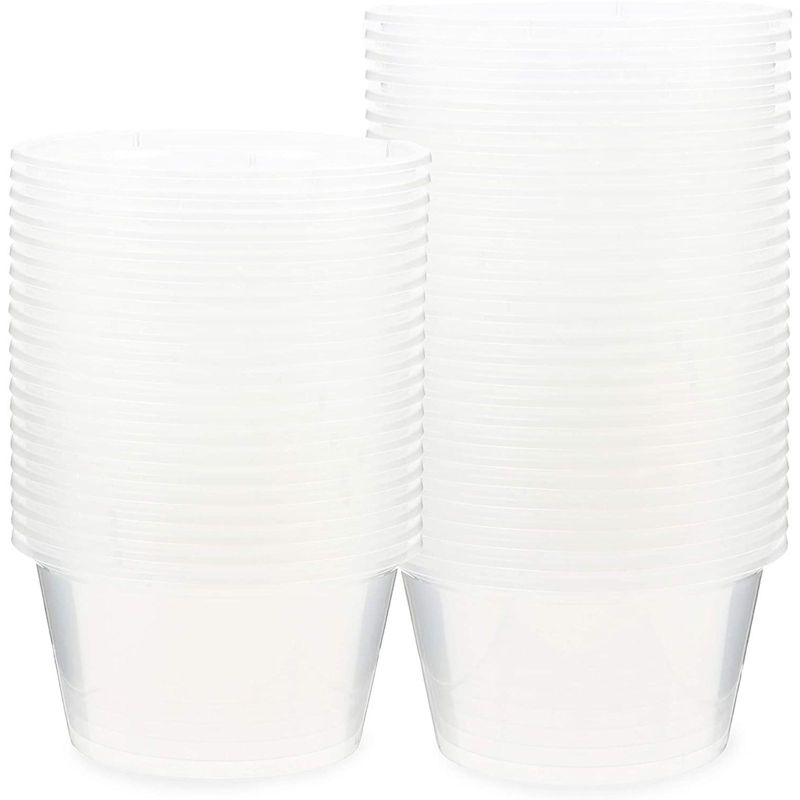 Sterilite 19434303 120 Quart Clear Plastic Storage Container Box and Lid with Blue Latches and Wheels (3 Pack)