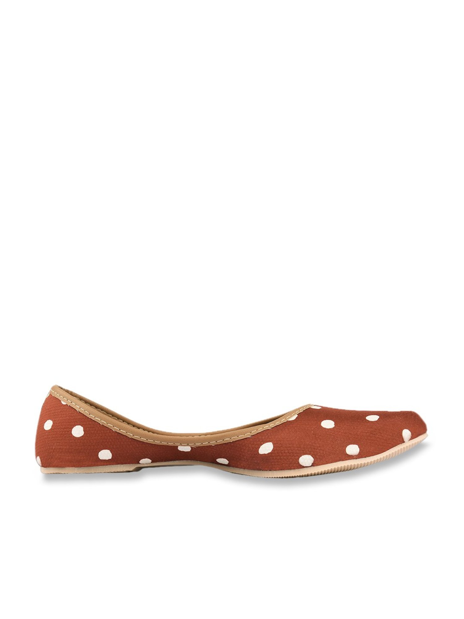 Desi Colour Women's Caramel Ethnic Juttis