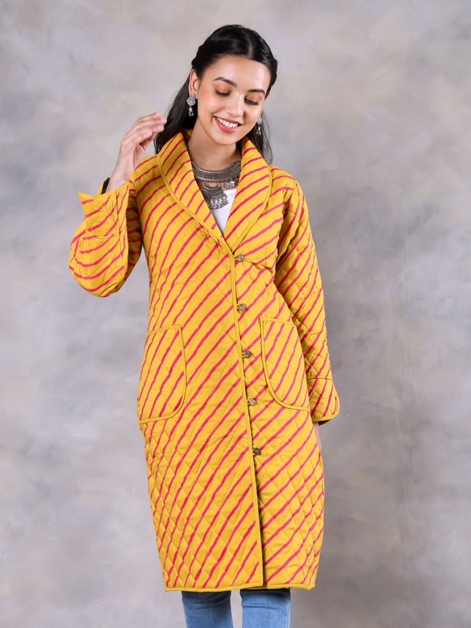 Karyn Seo Miranda Vintage Inspired Embroidered Kimono Cardigan