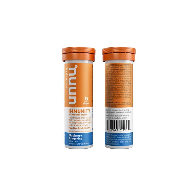 nuun Immunity for Immune System Support Drink Tabs - Blueberry Tangerine - 10ct