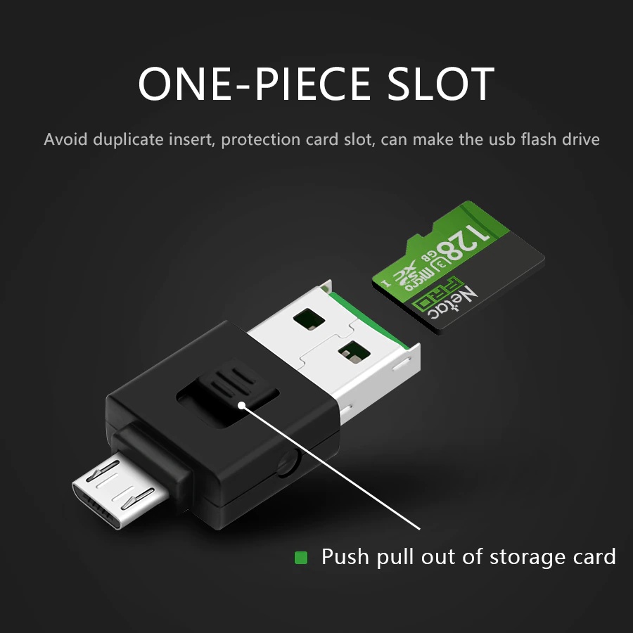 Misskit high quality micro usb 2.0 multi memory otg phone card reader adapter for TF micro SD pc computer laptop accessories.