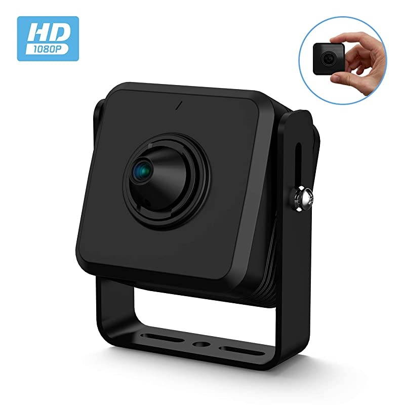 Mini IP Camera, 1080P Indoor Network Mini Camera, 2MP Wired Security Surveillance Nanny Cam, 2.8mm Lens, 105&deg; Viewing Angle, 1080p @30fps, IP2M-PH822B (Black)