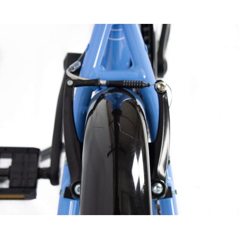 ZiZZO Via 7-Speed Aluminum 20" Folding Bike - Sky Blue