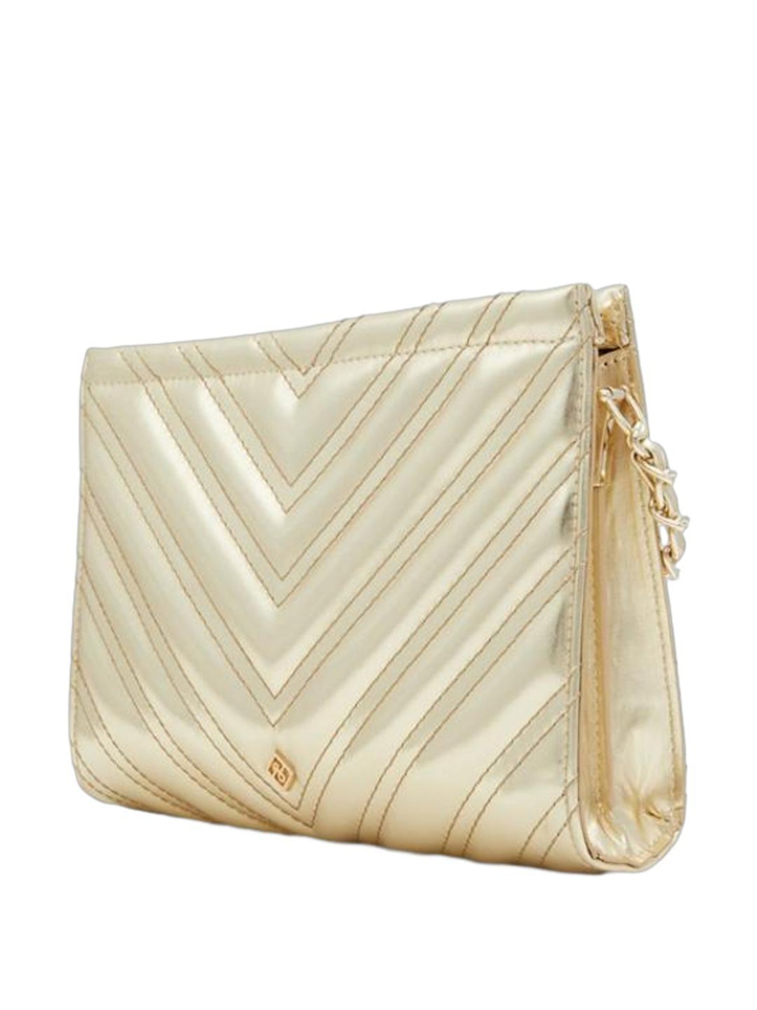 Call It Spring Golden Quilted Handbag