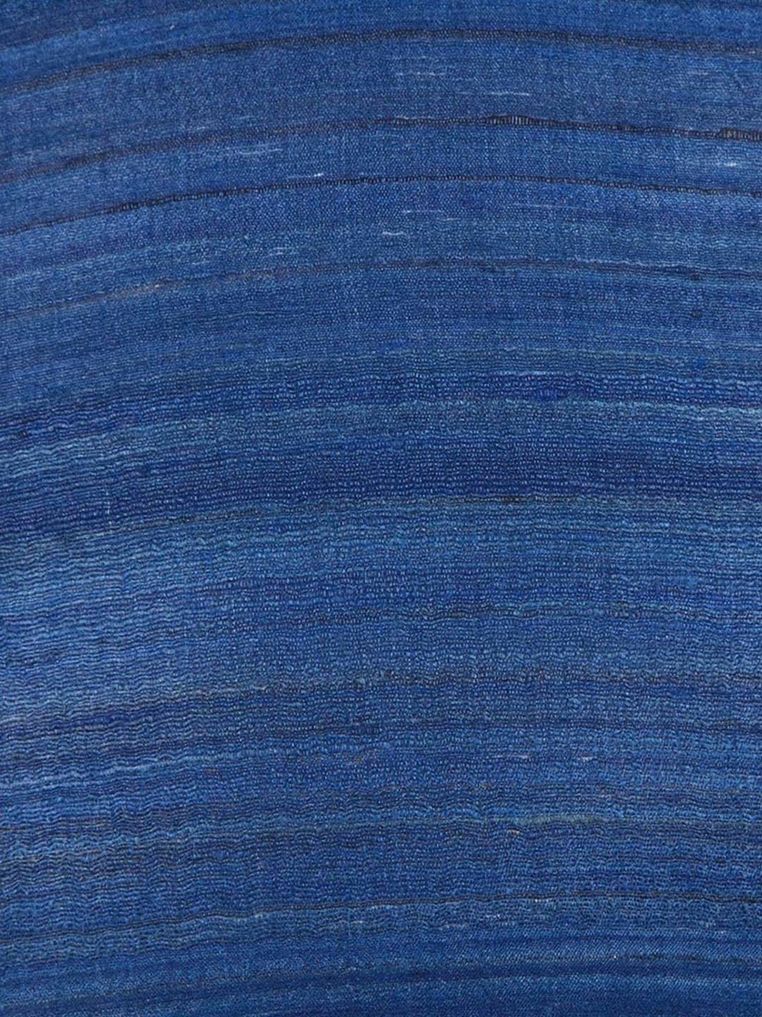 Fabindia Deeva -Tasar Blue Silk Cushion Cover