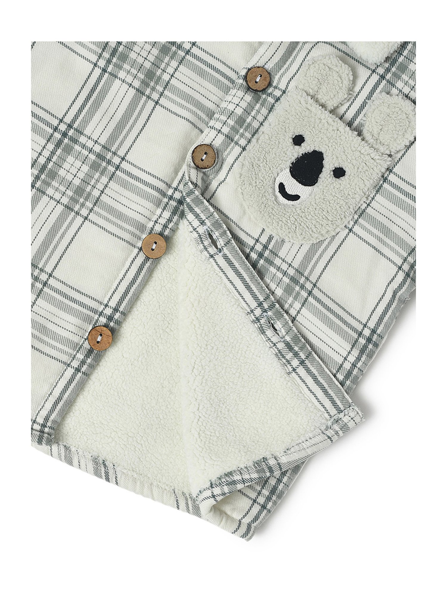 MiArcus Kids Green Checks Full Sleeves Shirt