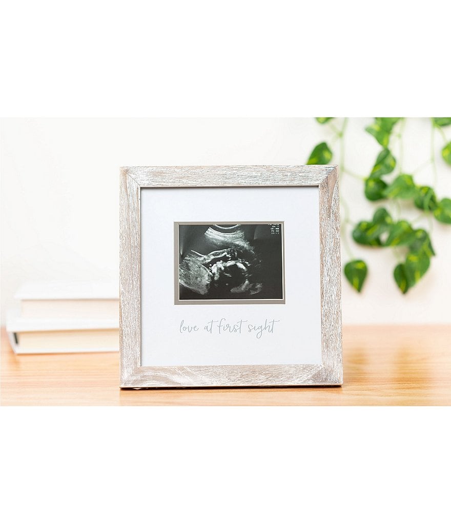 Pearhead Rustic Sonogram Photo Frame