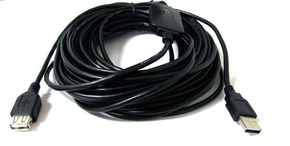 50Ft 50' Ft USB 2.0 Extension Repeater Cable Signal Booster A Male to A Female
