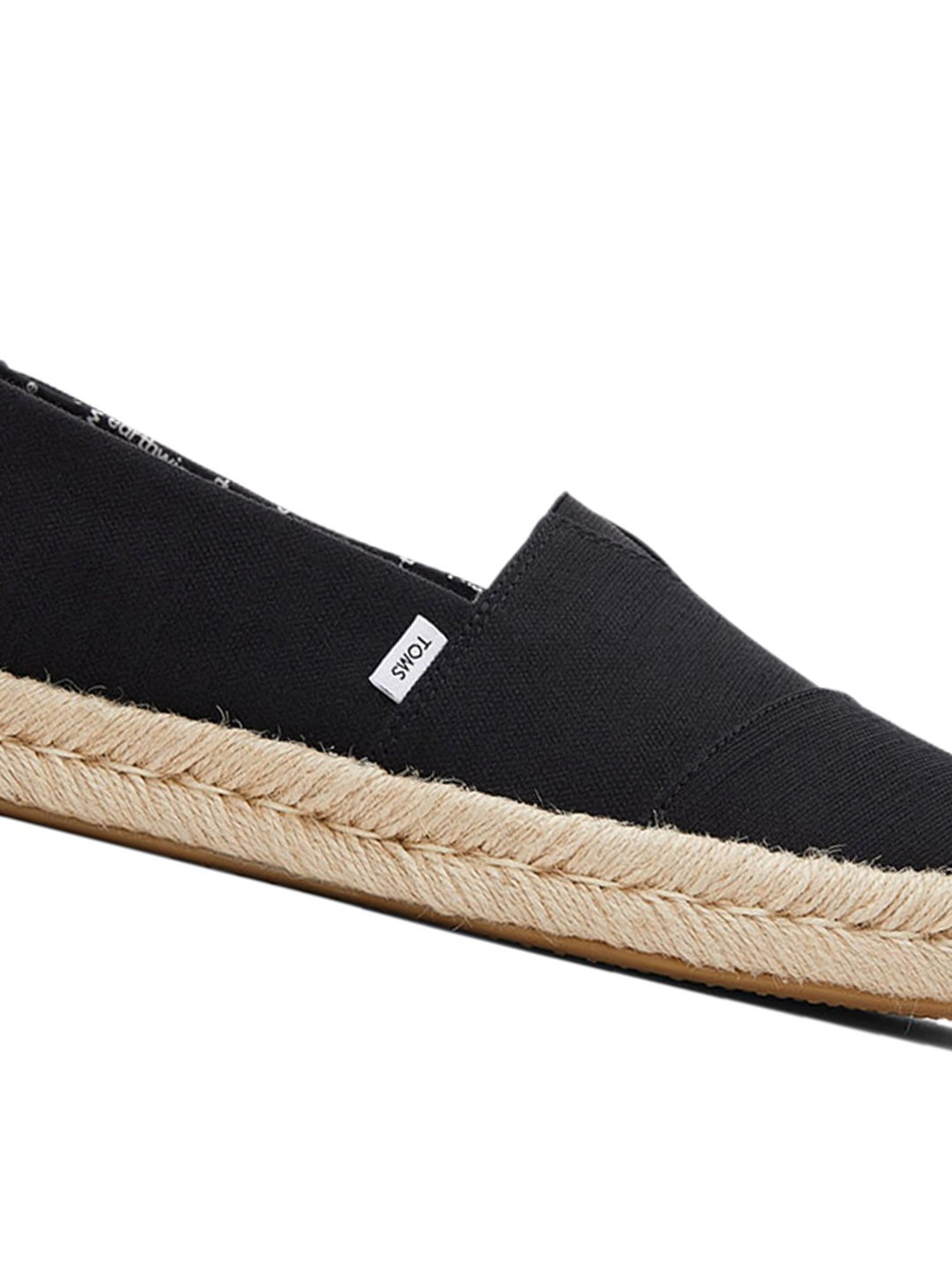 Toms Men's Alp Rope 2.0 Black Loafers