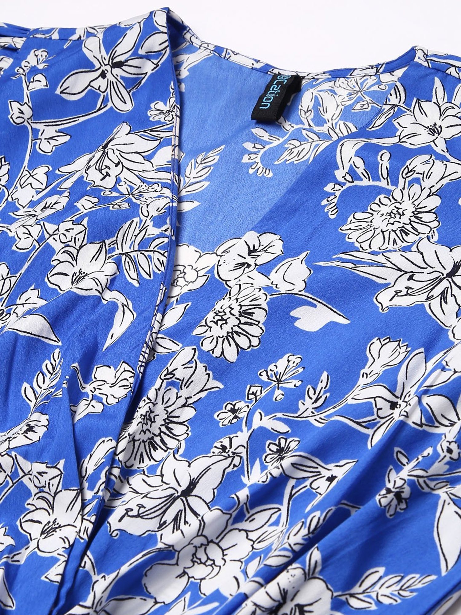 Cation Blue Printed Top