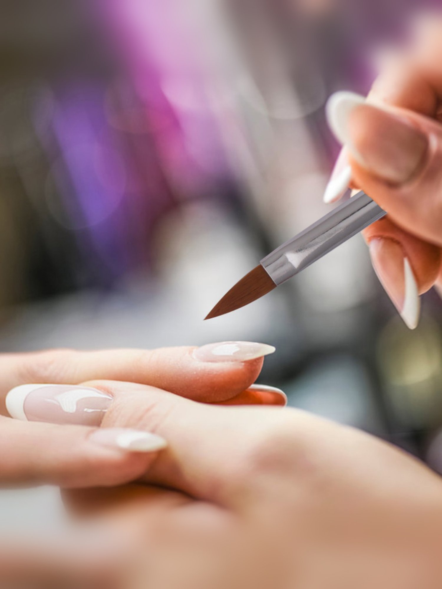 Bronson Professional Nail Art Acrylic Brush Set - Pack of 3