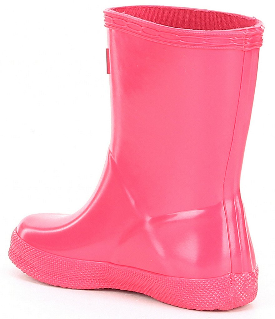 Hunter First Gloss Kids' Waterproof Rain Boots (Infant)