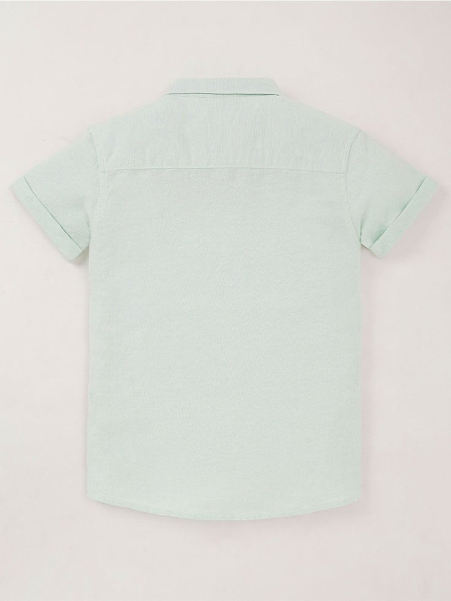 Edheads Kids Green Cotton Printed Shirt