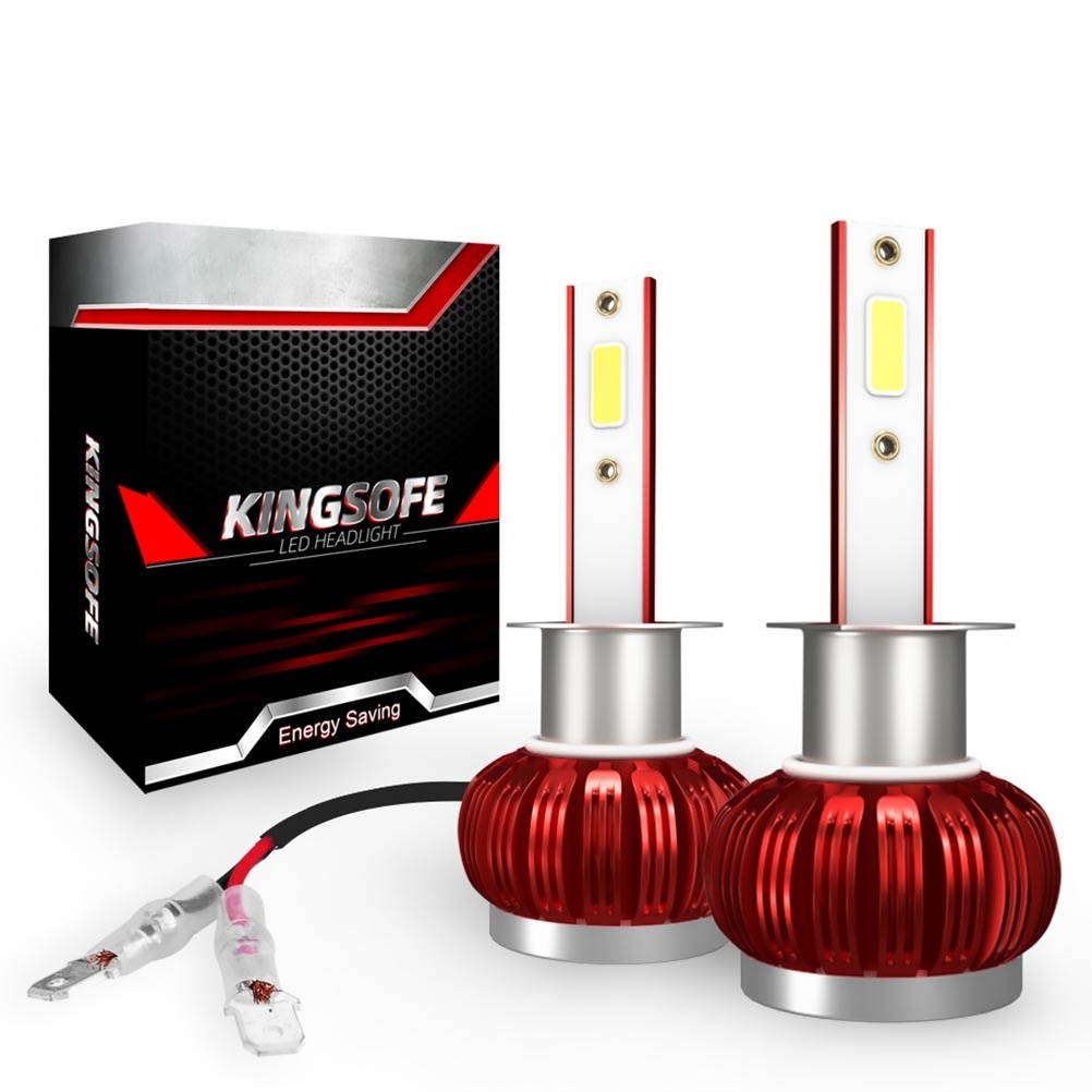 1 Pair Super Bright Headlight Automobile Headlights Useful Car LED Lamps