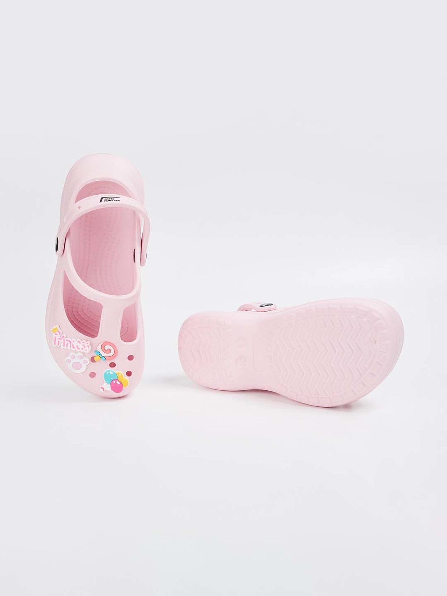 Passion Petals Kids Pink Sling Back Clogs