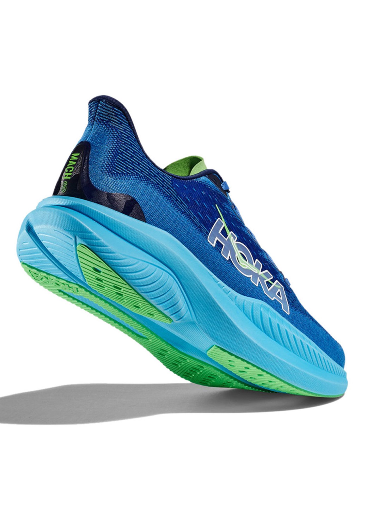 Hoka Men's M MACH 6 WIDE Virtual Blue & Bellwether Blue Running Shoes