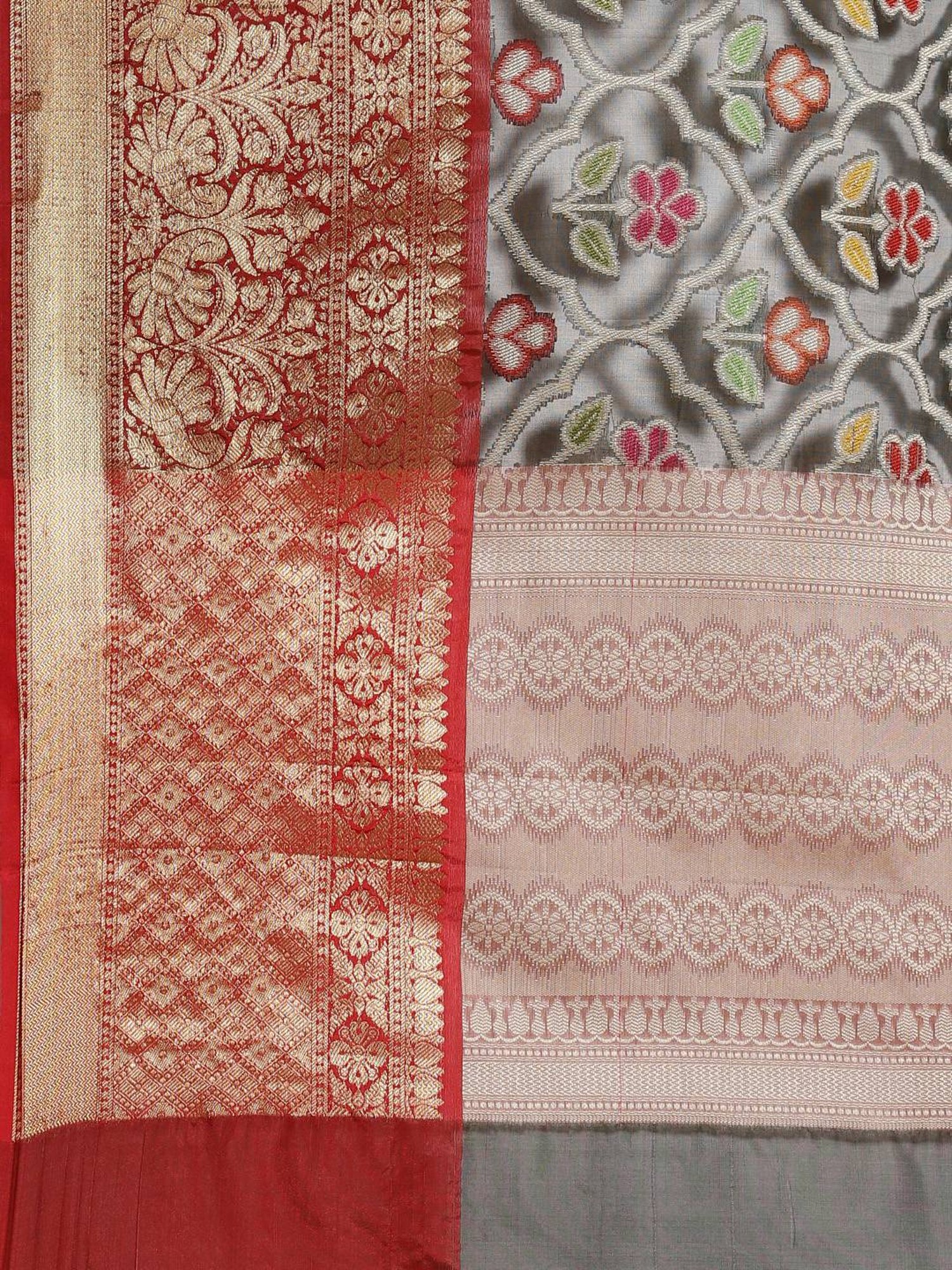 Banarasi Silk Works  Woven Saree with Blouse