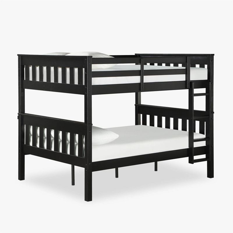 Dolan Full over Full Bunk Bed with USB Port Black - Dorel Living
