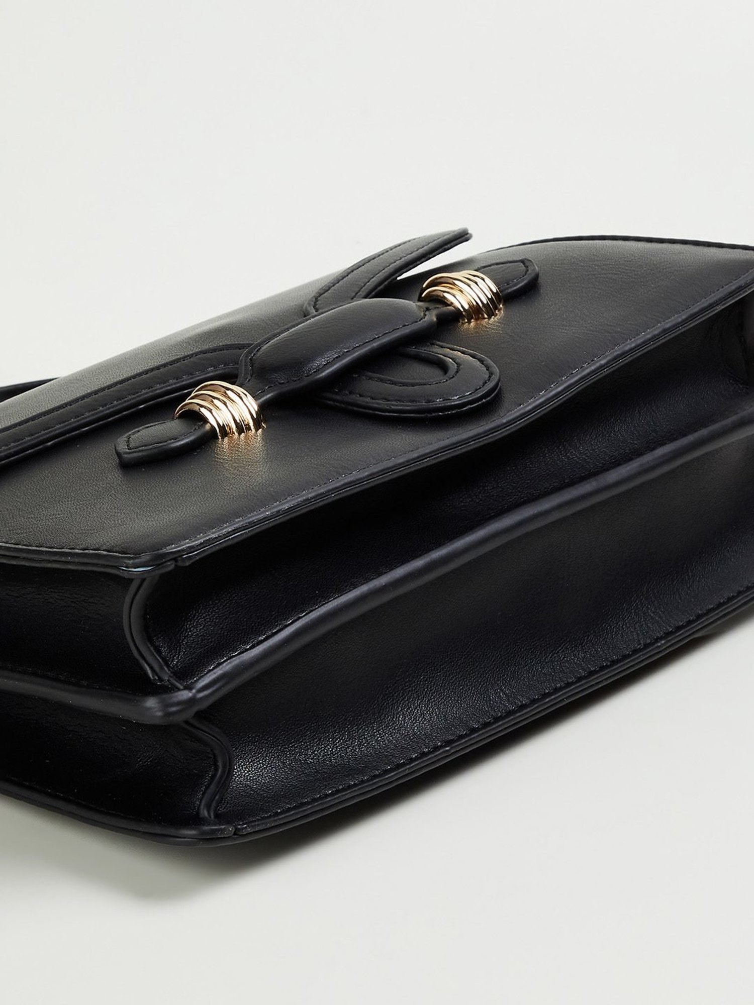 Code by Lifestyle Black Satchel Handbag