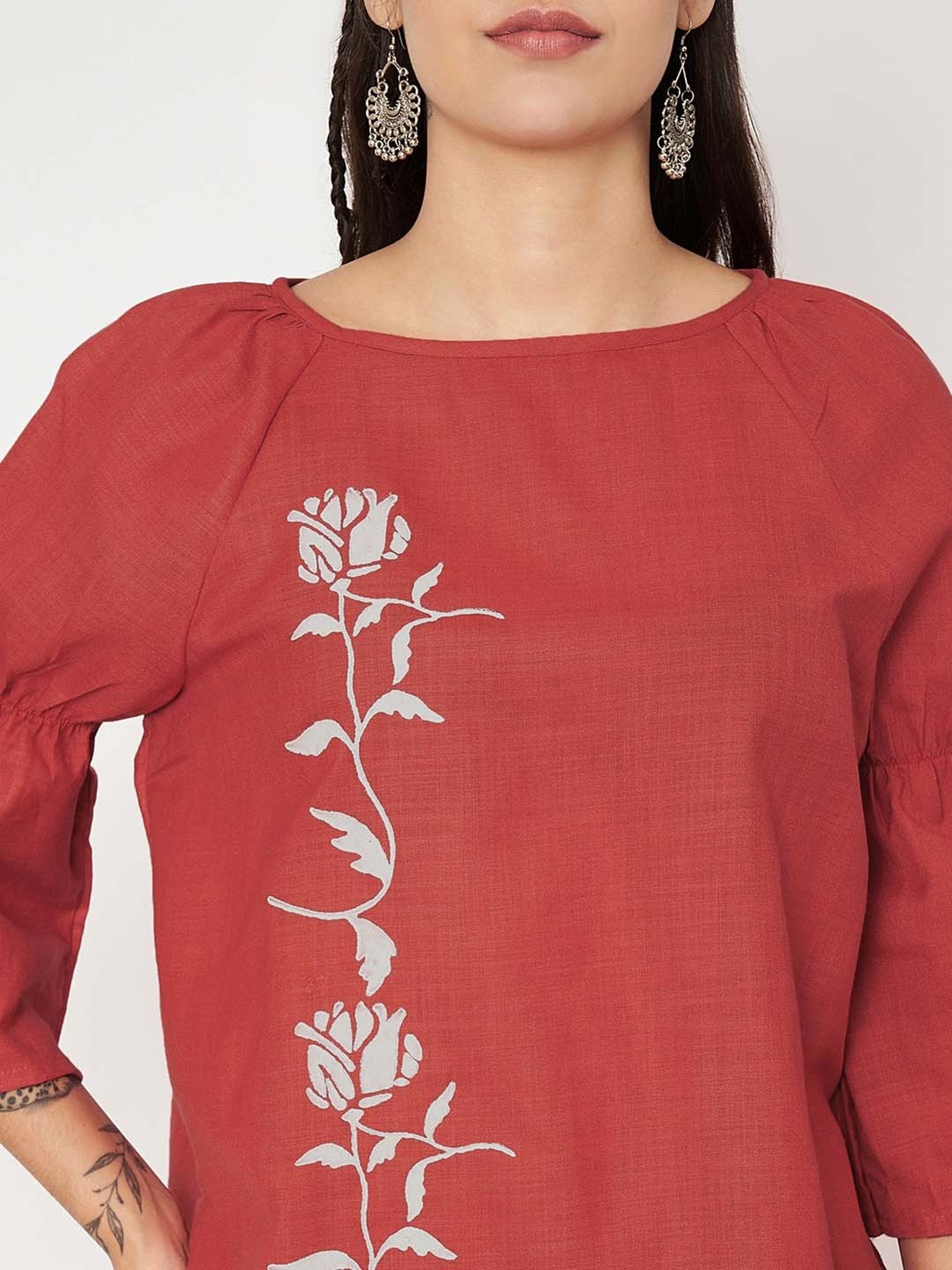 9rasa Coral Top & Pant Set