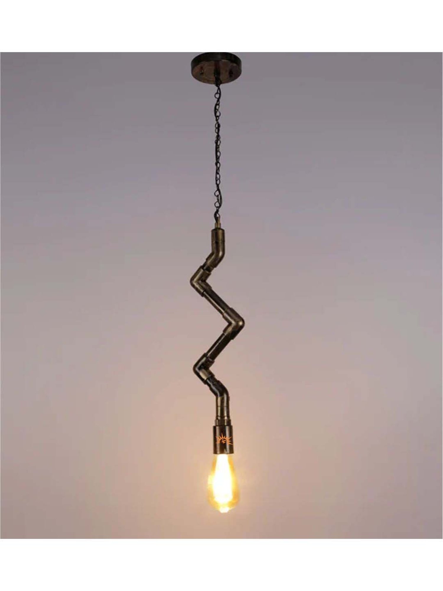 DecorativeRay Antique Gold Aluminium Hanging Light - Set of 1