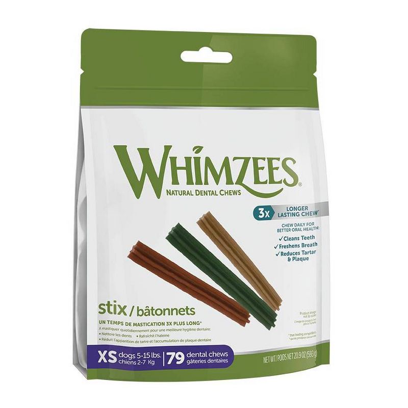 WHIMZEES Stix Value Bag Extra Small Dental Dog Treats - 20.9oz