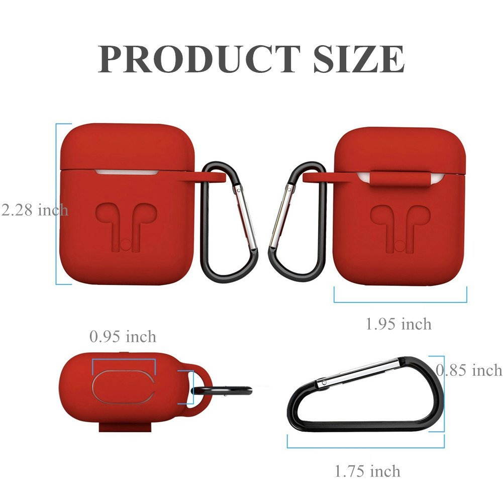 Strap Holder & Silicone Case Cover For Apple AirPod Air Pod Accessories AirPods