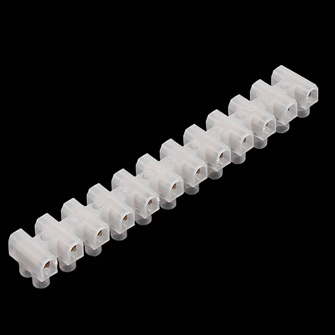 380V 5A 0.5-1mm2 Cable 2 Row 12 Ports Barrier Terminal Block Connector Strip