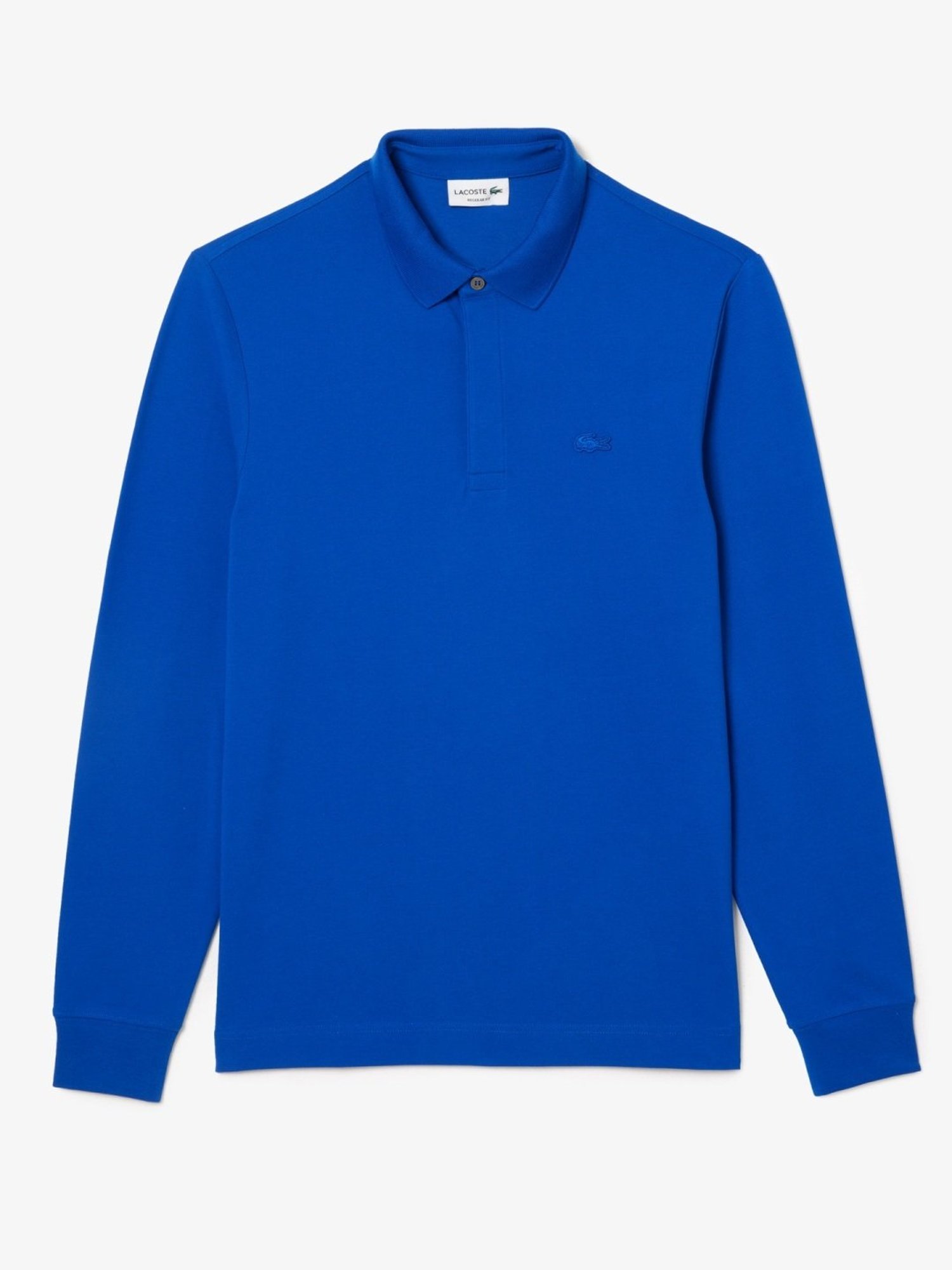Lacoste Blue Cotton Regular Fit Polo T-Shirt