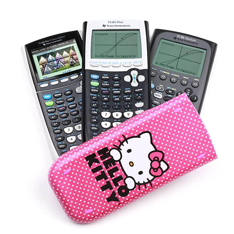 TI84HELLOKITTYV2HC Graphing Calculator Polka Dots