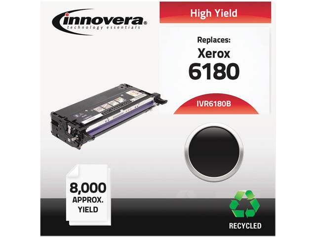 Innovera IVR6180B Black Remanufactured 113R00726 (Phaser 6180) Toner