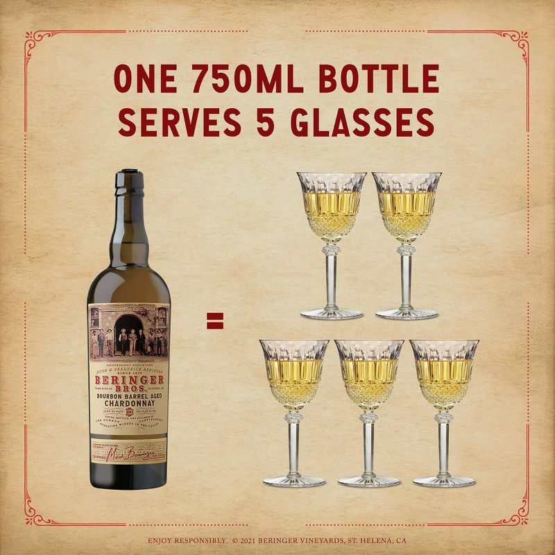 Beringer Bros. Bourbon Barrel Chardonnay White Wine - 750ml Bottle