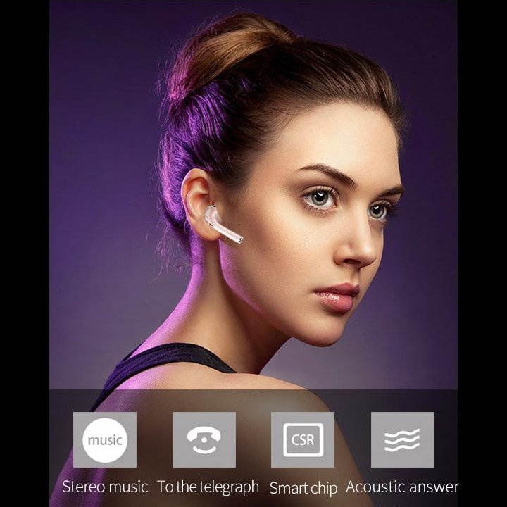 Bluetooth V4.1 Wireless In-Ear Headset for Right Ear - Rose Gold
