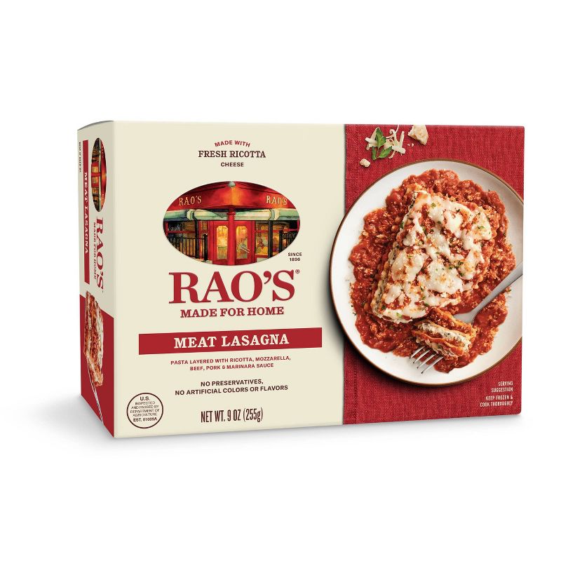 Rao's Made For Home Frozen Meat Lasagna - 8.9oz